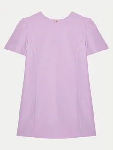 TWINSET Sukienka elegancka 251GJ2QN9 Fioletowy Slim Fit - Sukienki i spódniczki dla dziewczynek - miniaturka - grafika 1