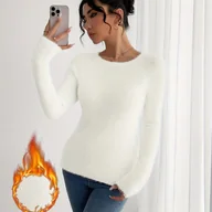 Swetry damskie - TEMU Sweter Damski w Miękkim Różu - Elegancki Sweter na Jesień/Zimę, Niezbędny Element Warstwowy na Każdą Porę Roku, Wygodne Stroje do Biura i - miniaturka - grafika 1