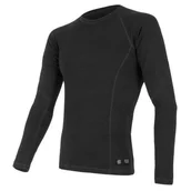Koszulki sportowe męskie - Męska koszulka Sensor Merino DF Rozmiar: XL / Kolor: czarny - miniaturka - grafika 1