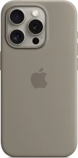 Etui silikonowe z MagSafe do iPhonea 15 Pro - popielaty brąz - Etui i futerały do telefonów - miniaturka - grafika 1