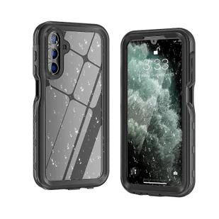 Do Samsung Galaxy A15 5G RedPepper 360 Wytrzymałe wodoodporne etui na telefon IP68 Czarny - Etui i futerały do telefonów - miniaturka - grafika 1