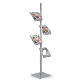 Systemy ekspozycyjne i znaki informacyjne - B2B Partner Metalowy stojak na ulotki 11315 - miniaturka - grafika 1