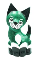 Figurki dekoracyjne - Kot Kotek Figurka Drewniana Ozdobna Unikatowa Dekoracja Prezent 30cm - miniaturka - grafika 1