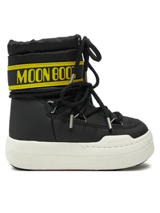 Moon Boot Śniegowce Junior Park Boot 80D3440020 Czarny - Buty dla chłopców - miniaturka - grafika 1