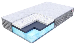 Materac piankowy MODERNOS Bio Foam, lateks Ocean Blue Gel - 160 x 200 - H5 bardzo twardy - 28 cm - Materace - miniaturka - grafika 1