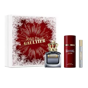 Jean Paul Gaultier Scandal Pour Homme zestaw woda toaletowa spray 100ml + dezodorant spray 150ml + woda toaletowa spray 10ml - Zestawy perfum męskich - miniaturka - grafika 1