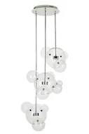 Lampy sufitowe - KH CAPRI DISC 3 - szklana lampa wisząca chrom XCP9148-3A.CHROM - miniaturka - grafika 1