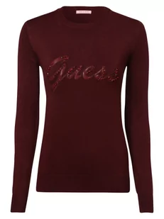 GUESS - Sweter damski, czerwony - Swetry damskie - miniaturka - grafika 1