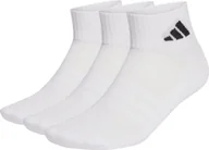 Skarpety termoaktywne - Adidas Skarpety adidas Cushioned Sportswear Ankle 3P białe JZ0523 43-45 - miniaturka - grafika 1