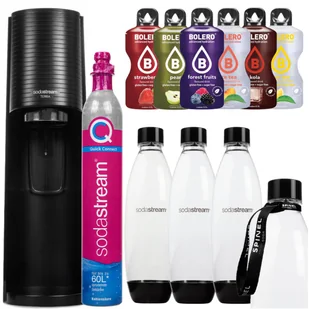 Saturator do wody SODASTREAM Terra - czarny gazowanie napojów butelki Quick Connect saszetki bez cukru - Saturatory Saturator do wody SODASTREAM Terra - czarny gazowanie napojów butelki Quick Connect saszetki bez cukru - Saturatory - miniaturka - grafika 1