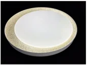 Lampy sufitowe - Ceiling LED lamp BALTIK GAISMA, max 60W, 3000-6000K, 2000-4200lm, gold color, o53 cm, with remote control - miniaturka - grafika 1