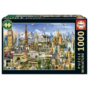 Puzzle 1000 Symbole Europy miniatura Educa - Puzzle - miniaturka - grafika 1