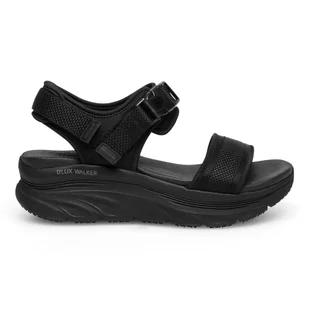 Sandały Skechers D'LUX WALKER 119824 BBK - Sandały damskie - miniaturka - grafika 1