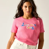 Koszulki i topy damskie - Regatta Koszulka damska Filandra VX Różowy, Cotton, Rozmiar: 36 - miniaturka - grafika 1