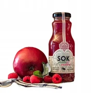 Soki i napoje niegazowane - Sok tłoczony jabłko-malina 250 ml naturalny polski bez cukru - miniaturka - grafika 1