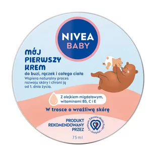 NIVEA BABY Mój Pierwszy Krem do buzi, rączek i całego ciała dla dzieci 75ml - Kremy dla dzieci - miniaturka - grafika 1