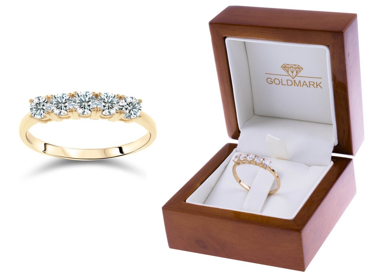 ZŁOTY PIERŚCIONEK ZŁOTO CYRKONIA 585 HN100 R:30