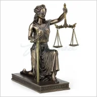 Figurki dekoracyjne - KLĘCZĄCA TEMIDA Z NOŻYKIEM DO LISTÓW VERONESE  WU77560A4 - miniaturka - grafika 1