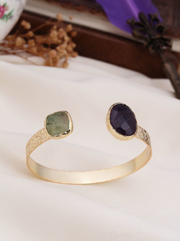 L'Atelier de Gaia Pozłacana bransoletka z elementami ozdobnymi