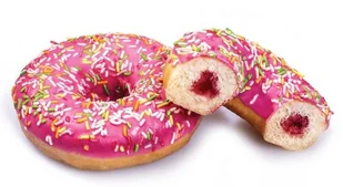 Donut z nadzieniem truskawkowym 70 g - Inne pieczywo - miniaturka - grafika 1