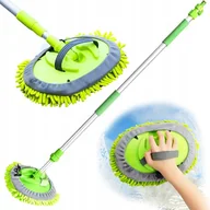 Akcesoria do mycia samochodu - SZCZOTKA NA TELESKOPIE DO MYCIA SAMOCHODU SZYB z Uchwytem na RĘKĘ CLEANFUZZ - miniaturka - grafika 1