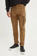 Spodnie męskie - G-Star Raw spodnie męskie kolor brązowy w fasonie cargo D24307-D504 - miniaturka - grafika 1