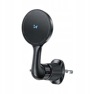 Uchwyt samochodowy Wozinsky WCT5-6S4Y z ładowarką indukcyjną Qi/MagSafe 15W na kratkę nawiewu - czarny - Uchwyty samochodowe do telefonów - miniaturka - grafika 1