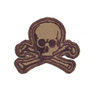 Odzież taktyczna i umundurowanie - M-Tac - Naszywka Old Skull - Tkanina - Coyote - 51132005 - miniaturka - grafika 1