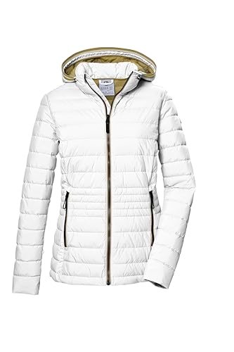 G.I.G.A. DX Damska kurtka pikowana/kurtka przejściowa z kapturem GS 69 WMN QLTD JCKT, złamana biel, 48, 42685-000