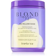Maski do włosów - Inebrya Blondesse No-Yellow Mask maska do włosów blond rozjaśnianych i siwych 1000ml - miniaturka - grafika 1