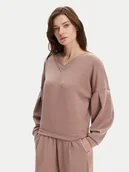 Bluzy damskie - BOSS Bluza Scuba 50545647 Beżowy Relaxed Fit - miniaturka - grafika 1