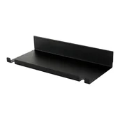 Panele ścienne i boazeria - Półka do paneli lameli ściennych czarna - miniaturka - grafika 1