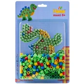 Zabawki kreatywne - Zestaw kreatywny HAMA Maxi Blister z dinozaurem 015-8909 - miniaturka - grafika 1