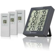 Stacje pogodowe - Stacja pomiaru temperatury i wilgotności TEMEO HYGRO QUADRO, szara - miniaturka - grafika 1