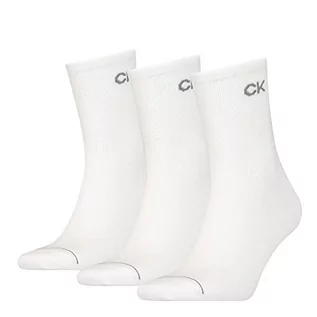 Skarpetki męskie - Calvin Klein Męskie krótkie skarpety (3 sztuki), biały, rozmiar uniwersalny - grafika 1