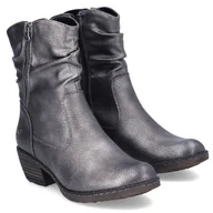 Botki damskie - Botki damskie Rieker 93760-90 SILVER/PLATINUM R.37 - miniaturka - grafika 1