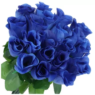 Bukiet Róż 20szt Granat - Sztuczne kwiaty - miniaturka - grafika 1