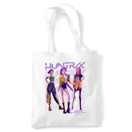 Torebki damskie - Kpop Demon Hunters Huntrix Golden Trio Pose Grocery Travel Torba wielokrotnego użytku, biała - miniaturka - grafika 1
