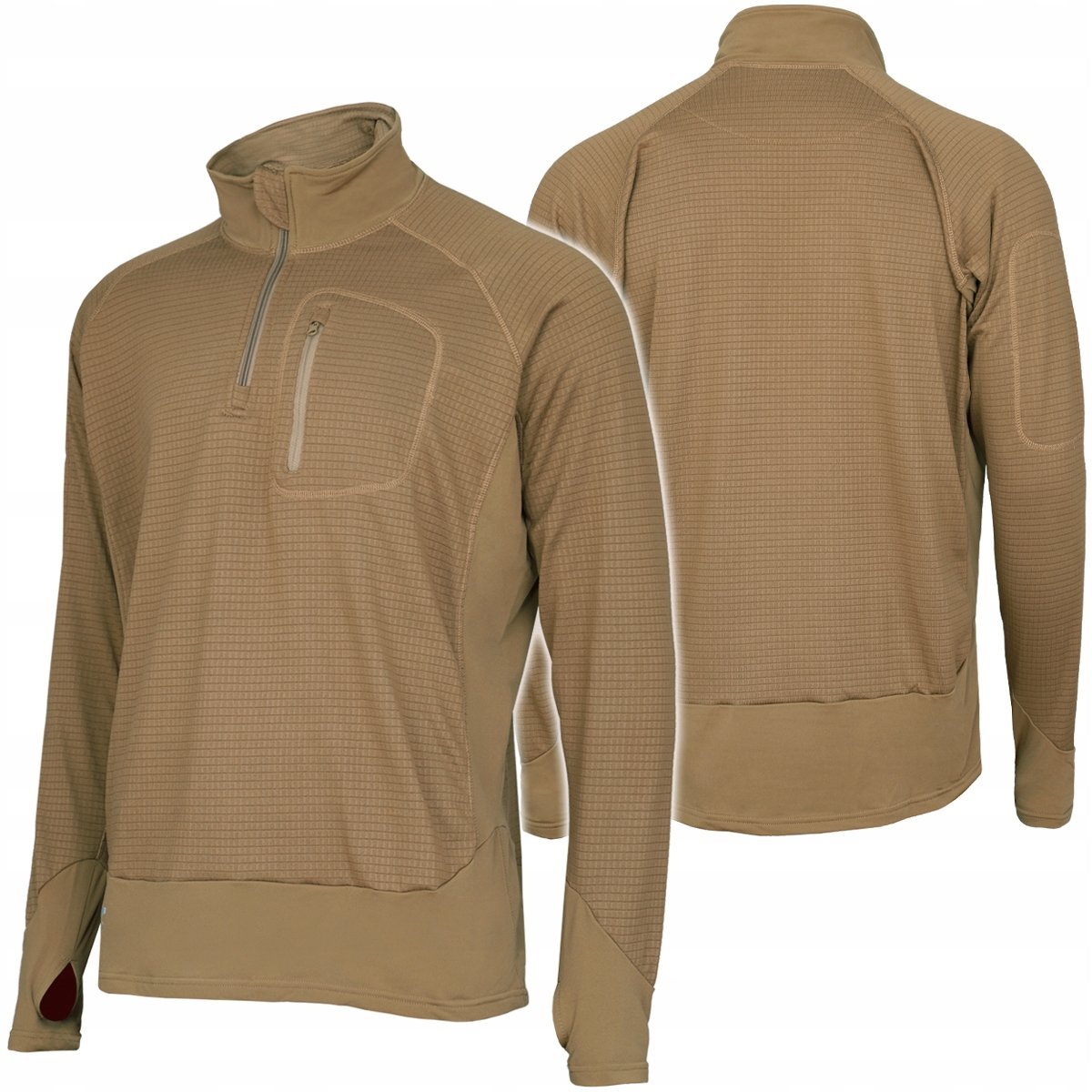 Bluza Termiczna Termoaktywna Texar Taktyczna Polar Oddychająca Coyote S