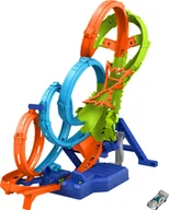 Tory, garaże, parkingi - Zestaw Hot Wheels Action Poczwórna pętla kraks (194735237166) - miniaturka - grafika 1