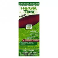 Farby do włosów i szampony koloryzujące - Herbal Time Naturalna Henna Ognista Czerwień 75 ml - miniaturka - grafika 1