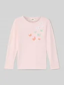 Koszulki dla dziewczynek - Bluzka z długim rękawem o kroju regular fit z mieszanki bawełny - miniaturka - grafika 1
