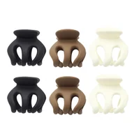 Ozdoby do włosów - Klamry do Włosów Kolorowe Zestaw 6 Sztuk Żabki Spinki Lekkie i Wytrzymałe - miniaturka - grafika 1