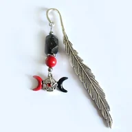 Zakładki do książek - Potrójna Bogini surowy turmalin zakładka - miniaturka - grafika 1