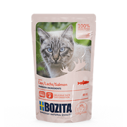 Mokra karma dla kotów - Bozita Kawałki w sosie z łososiem saszetka) 85g 42362-uniw - miniaturka - grafika 1