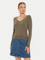 Swetry damskie - ONLY Sweter Venice 15333990 Brązowy Regular Fit - miniaturka - grafika 1