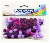 Dekoratorstwo - Brewis Pompony fioletowe 10 mm POM11 - miniaturka - grafika 1