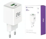 Ładowarki do telefonów - Ładowarka sieciowa GaN 30W USB-A USB-C QC PD Encore Energy MD-3083Z standard - miniaturka - grafika 1