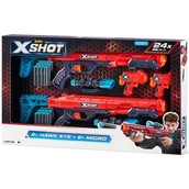 Zabawki militarne - ZURU, Zestaw wyrzutni X-Shot Excel Double Hawk Eye & Double Micro Combo - miniaturka - grafika 1