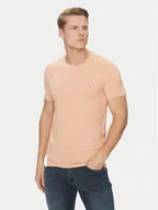Koszulki męskie - Guess T-Shirt M2YI24 J1314 Pomarańczowy Slim Fit - miniaturka - grafika 1